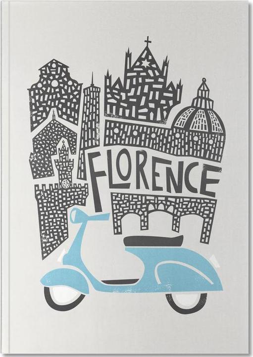 Actual product image Juniqe Florence Cityscape - Cities (A4, Lined)