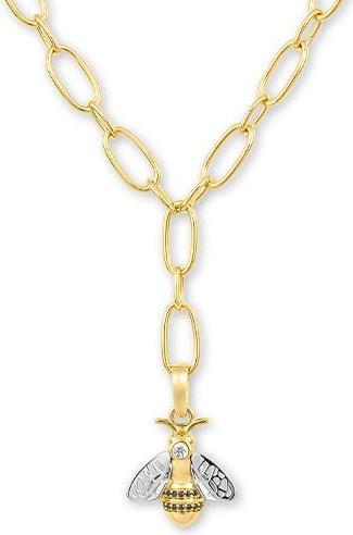 Breuning COLLIER - E.SAFIR WEISS/BRILL. 0,077 Ct. schwarz (585, - Gold)