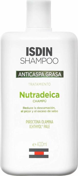 Actual product image Isdin Nutradeica Fat Dandruff Shampoo 400ml (400 ml, Liquid shampoo)