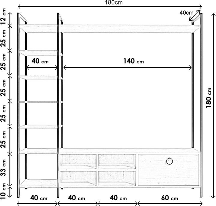 Actual product image Kalune Design Jolene (180 x 180 x 40 cm)