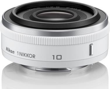 Immagine prodotto Nikon 1 10 mm 1:2.8, grandangolo veloce, bianco (Nikon 1, Nikon CX)