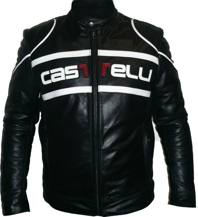 Castelli Limited Edition Vintage Cafe Racer Leather Jacket