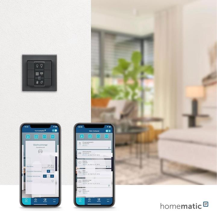 Actual product image Homematic IP Radio wall switch HmIP-WRC6-A