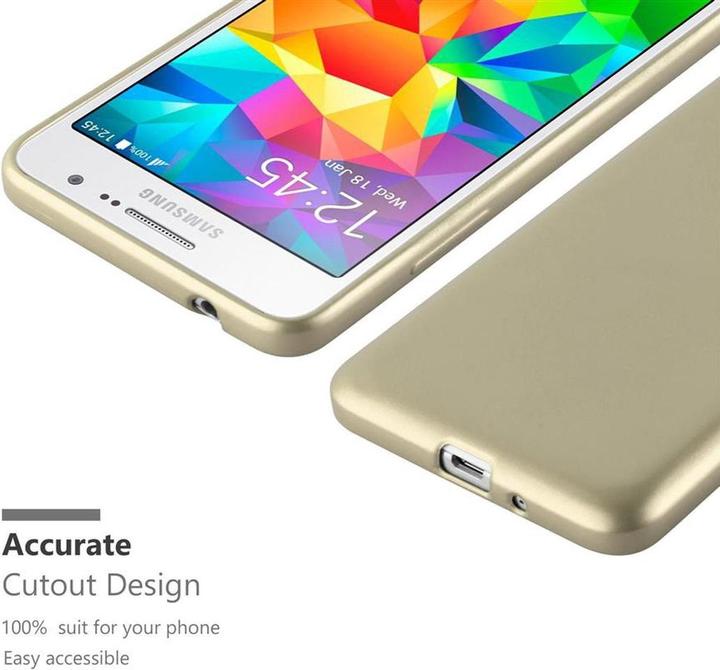 Actual product image Cadorabo TPU Matt Metallic Cover (Samsung Galaxy Grand Prime)