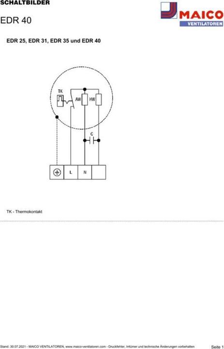 Produktbild Maico MAI EDR 40 Diagonal-Ventilator