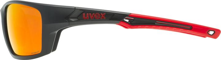 Actual product image Uvex Sports 232 P (Black matt-red, Mirror Red)