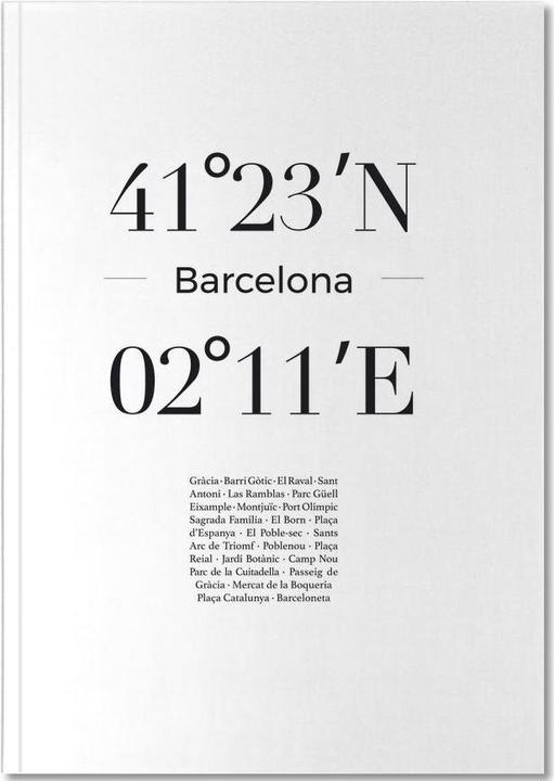 Actual product image Juniqe Barcelona - Barcelona (A4, Lined, Hardcover)