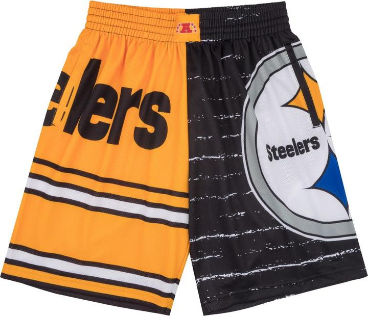Mitchell & Ness M&N Pittsburgh Steelers JUMBOTRON 3.0 Basketball Shorts - XL (XL)