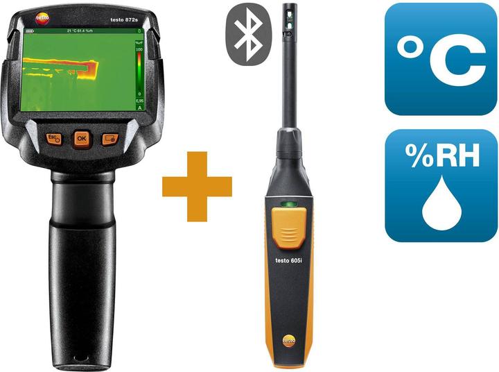 Testo 872s Building diagnosis set Thermal imaging camera -30 to +650 °C 240 x 180 pixels 9 Hz
