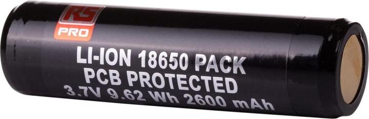 Produktbild Rs Pro 18650 Lithium-Ion Akku, 3.7V / 2.6Ah, Standard-Anschluss (3.70 V, 2600 mAh)