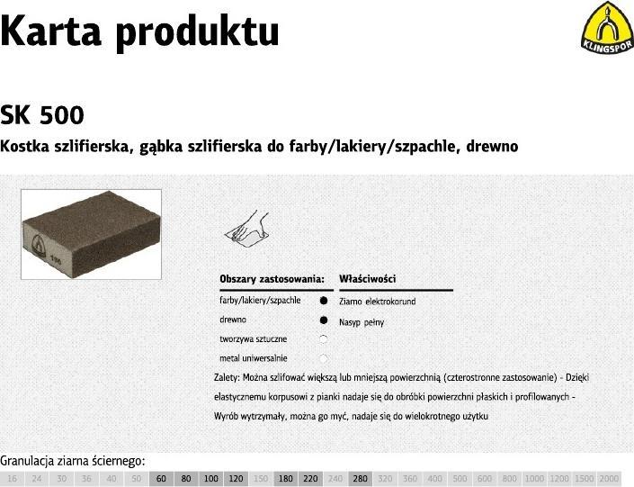 Image du produit Klingspor KOSTKA SZLIFIERSKA 100x70x25mm P150 SK500 (P150)