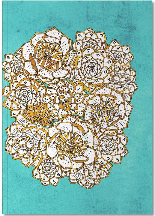 Immagine prodotto Juniqe Succulente in fiore - Fiori (A4, Righe, Copertina rigida)