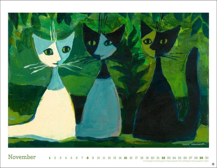 Produktbild Rosina Wachtmeister Posterkalender 2026 (44 x 34 cm, Harter Einband, Deutsch)