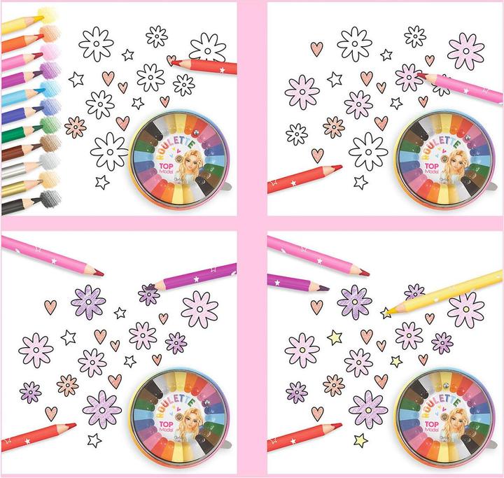 Actual product image Depesche TOPModel Colour Roulette ( 0412103 ) (Silver, Orange, Yellow, Lilac, Green, Gold, Blue, Rose, Black, Red, Brown, Light blue, 12 x)