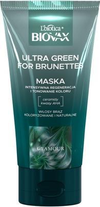 L´Biotica Biovax Glamour Ultra Green Hair Mask For Brunettes 150Ml (150 ml)