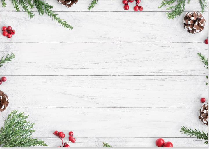 Produktbild Trendform Papiertischset White Christmas (48 Stk., 42 x 30 cm)