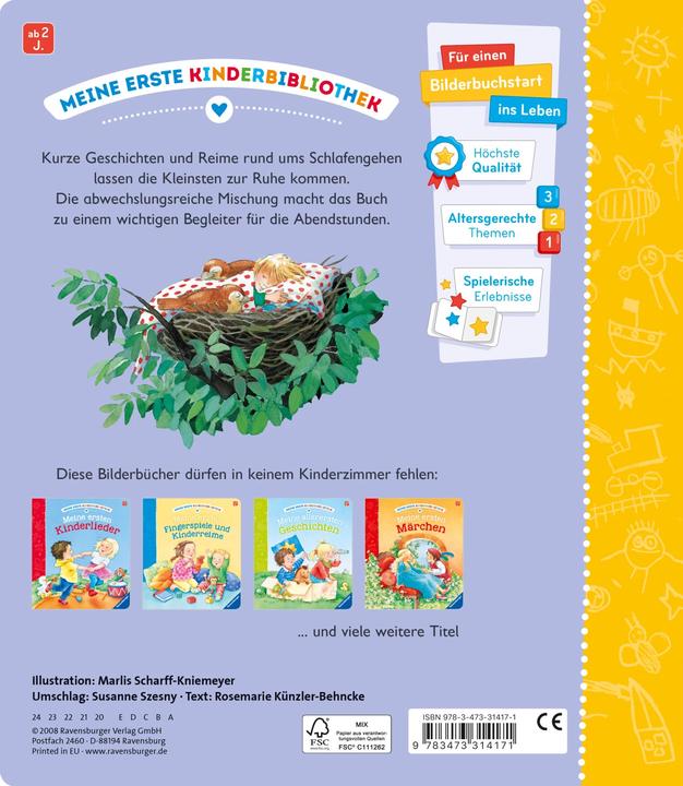 Image du produit Ravensburger Meine ersten Gutenacht-Geschichten (Allemand)
