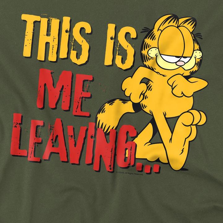 Immagine prodotto Garfield Leaving Maglietta Uomo (L)