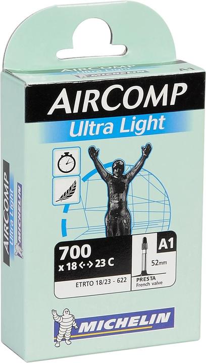 Produktbild Michelin AIRCOMP ULTRA LIGHT 700x18/23c Presta 52mm (Presta (SV), 28", 52 mm)