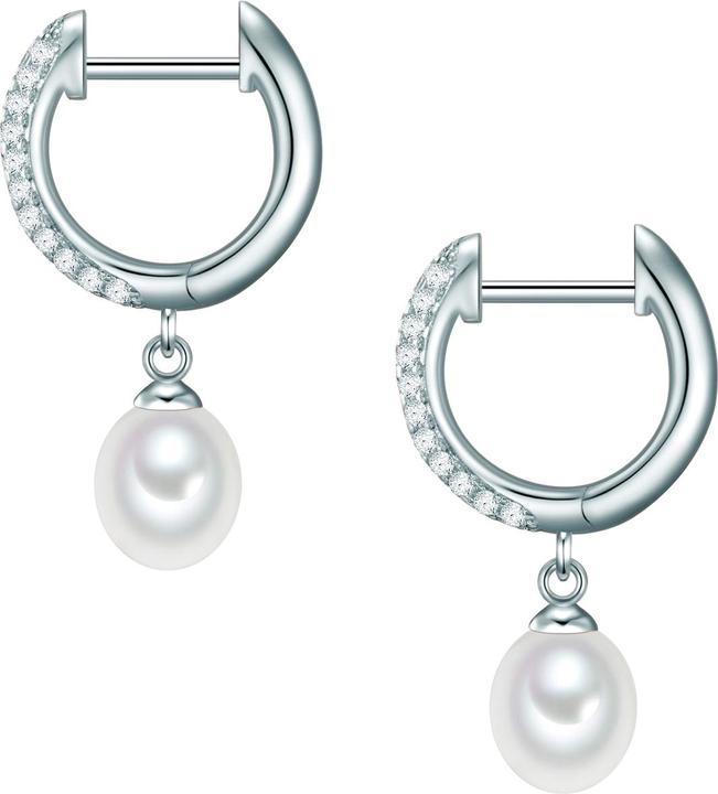 Immagine prodotto Valero Pearls Donna Argento Cubic Zirconia d'acqua dolce con perle coltivate - 11870 (Argento)