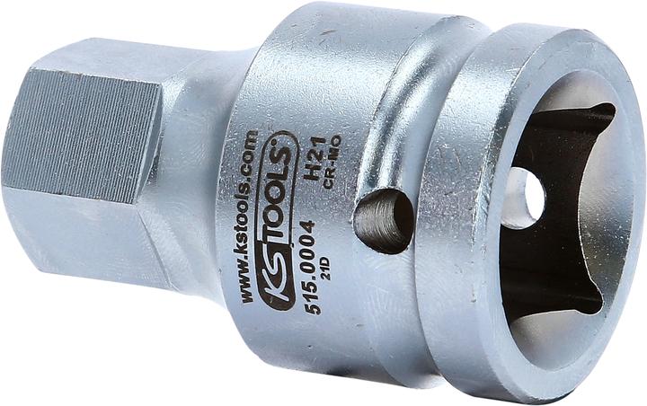 Produktbild KS Tools 3/4" Kraft-Bit-Stecknuss Innensechskant (21 mm)