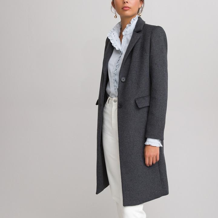 Actual product image La Redoute Collections Coat with button fastening (36)
