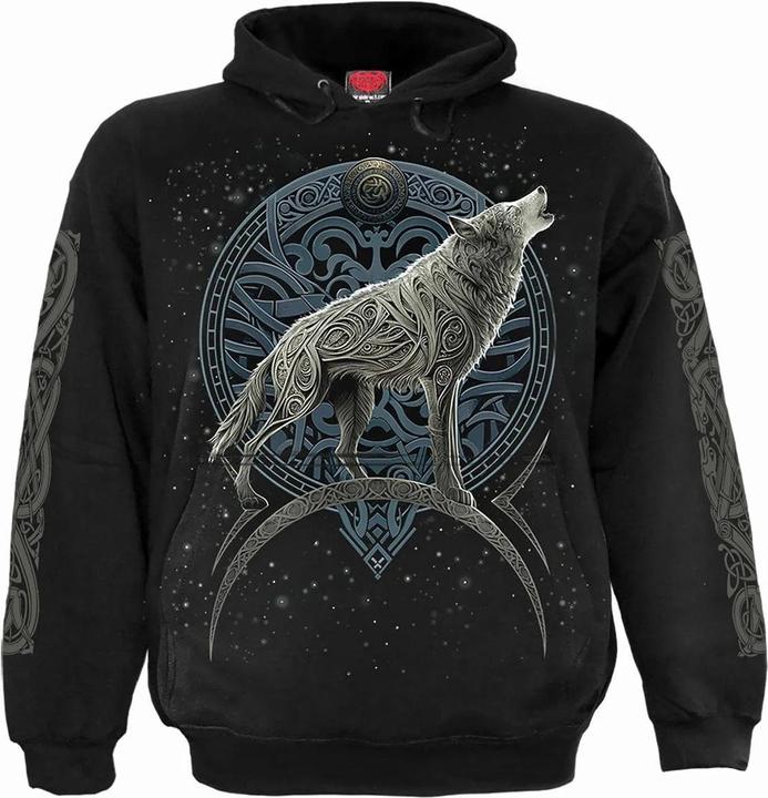 Immagine prodotto Spiral Celtic Wolf Felpa con Cappuccio Adulto Unisex (M)