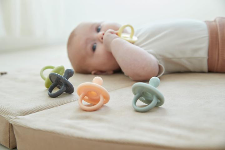 Actual product image Filibabba Silicone pacifier 2-pack - Stone grey (2 x)