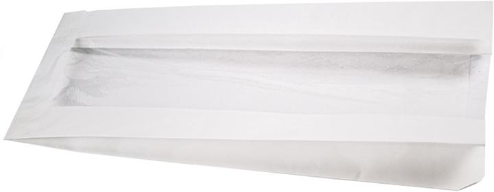 miniSchoggi Brotbeutel Papier mit Falz und Sichtfenster 34 x 14 cm, 25 Stück
