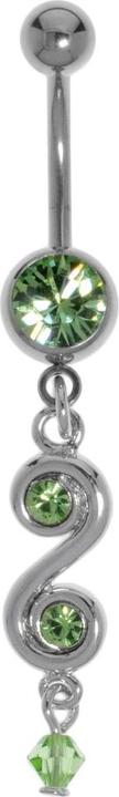 Produktbild Bijouteria Bauchpiercing (Acrylglas, Chirurgenstahl 316L, Kristall, Messing rhodiniert)