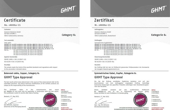 Produktbild Digitus Netzwerkkabel (U/FTP, CAT6a, 100 m)