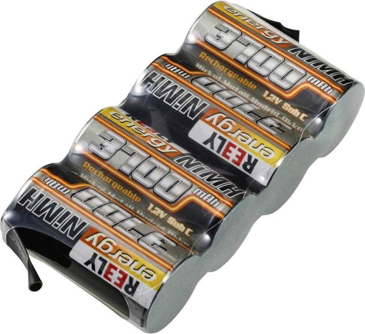 Produktbild Reely Modellbau-Akkupack (NiMh) 4.8 V 3700 mAh Zellen-Zahl: 4 Sub-C Side-by-Sid (4.80 V, 3700 mAh)