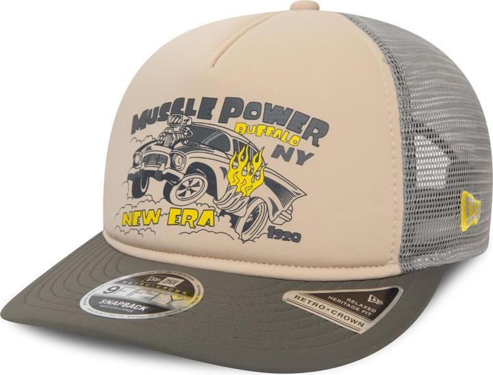 New Era 9Fifty Strapback Cap - RETRO CROWN Muscle Power - S/ (S/M)