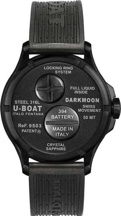 U-Boat 9503 Darkmoon Green PVD Soleil Herrenuhr 40mm 5ATM (Analoguhr, 40 mm)