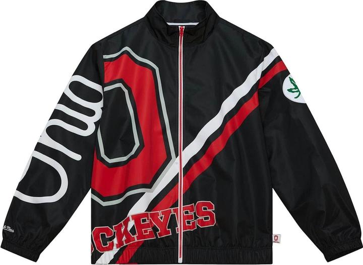 Actual product image Mitchell & Ness M&N Exploded Logo Warm Up Veste NCAA Ohio State (XL)