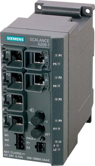 Siemens 6GK5206-1BB10-2AA3 SCALANCE X206-1 managed IE Switch (6 Ports)
