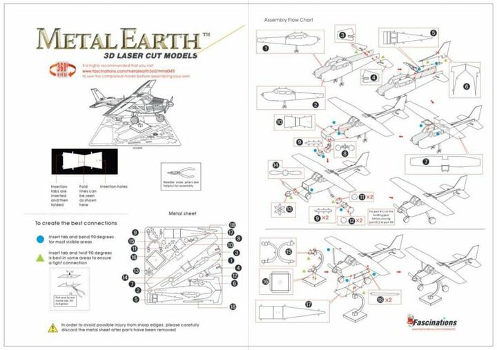Immagine prodotto Metal Earth Cessna 172 Skyhawk