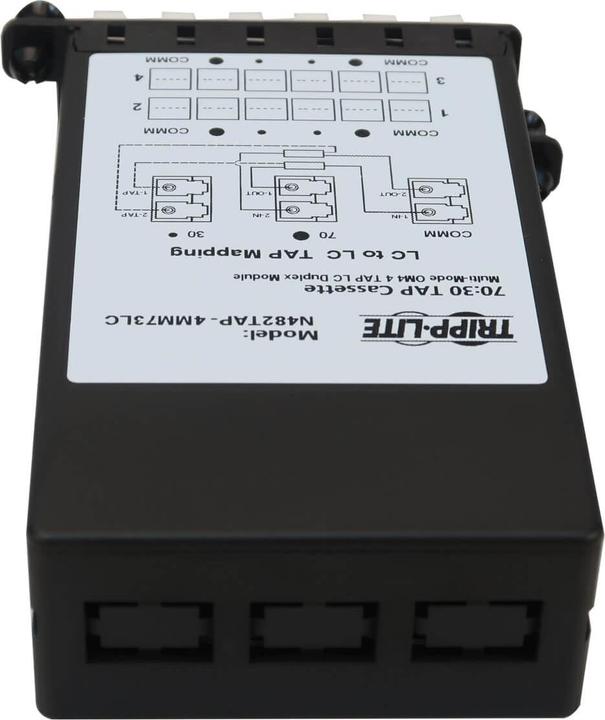 Actual product image Eaton TRIPPLITE Fibre TAP Cassette - Multimode 4x Duplex LC 70/30 Split