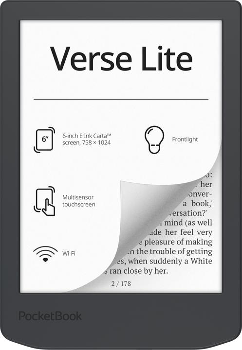 PocketBook Verse Lite (6", 8 GB, Midnight Grey)