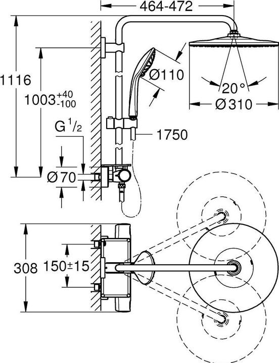 Immagine prodotto Grohe Vitalio System 310