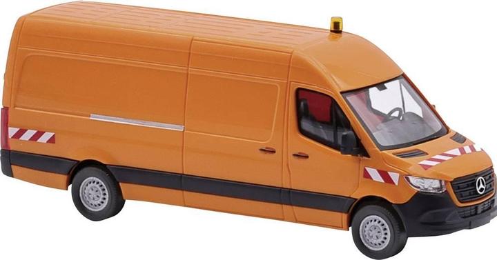 Produktbild Busch 52636 H0 PKW Modell Mercedes Benz Sprinter langer Radstand, Verkehrsorange