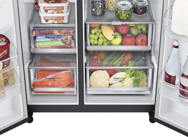 Produktbild LG GSXB90MCDE Side-by-Side mit InstaView Door-in-Door | Eis-, Crushed Ice- und Wasserspender (635 l)