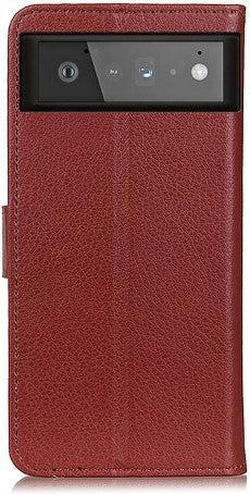 Produktbild Cover-Discount Google Pixel 6 - Leder Etui Hülle braun (Google Pixel 6)
