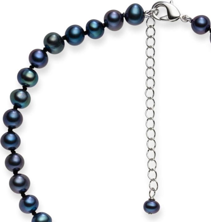 Immagine prodotto Lulu & Jane Catena in ottone con perle d'acqua dolce in argento 42,0 cm di base + 5,0 cm di estensione - 33346 (Ottone, 42 - 47 cm)