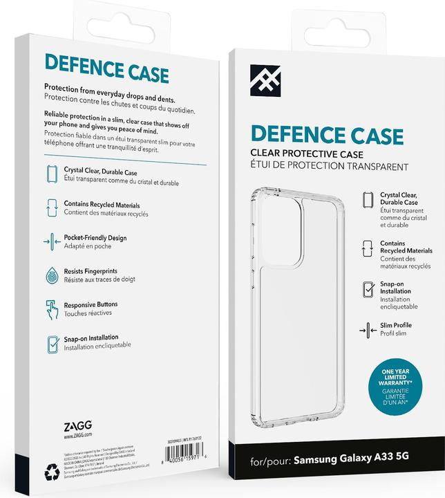 Valeurs nutritives et ingrédients Zagg Ifrogz-Cases-Defence-Samsung-Ga (Samsung Galaxy A33 5G)