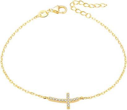Immagine prodotto Beneto Bracciale in argento placcato oro con croce AGB484 // 20-GOLD