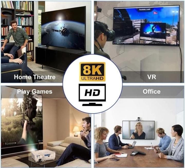 Image du produit PowerGuard Micro HDMI vers HDMI 2.1 Angle de 90 degrés Adaptateur gauche (Micro HDMI)