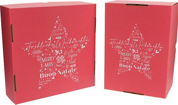 Produktbild kaiserkraft Stülpdeckelkarton Motiv International Christmas Star (25 x)