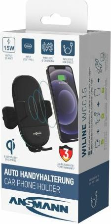 Produktbild Ansmann KFZ-USB-Ladegerät Induktions-Ladegerät WiLine 15 1 A / 5 W / 1 Port (15 W)
