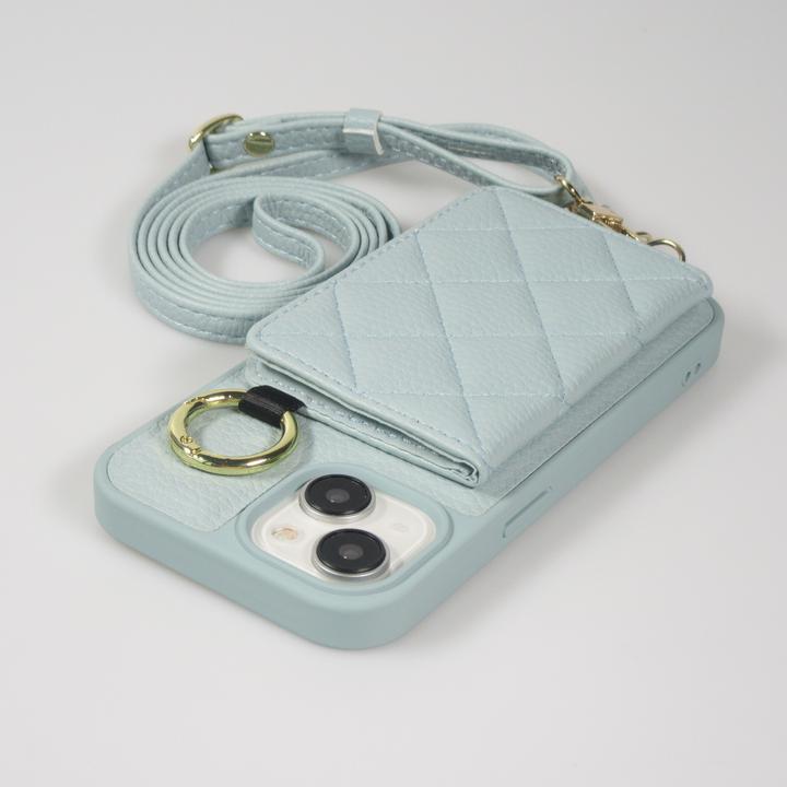 Image du produit PhoneLook Coque Cuir matelassé avec miroir et compartiment carte inclus grande lanière amovible (Apple iPhone 15 Pro Max)